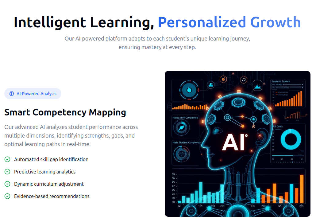 AI competency learning system screenshot